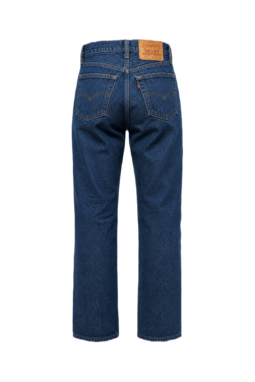 1980s Blue Denim Jeans - Back View