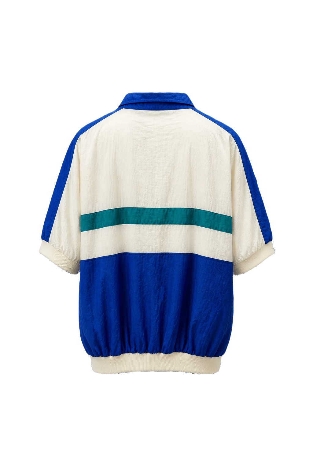 1980s White Nylon Jacket - Back View