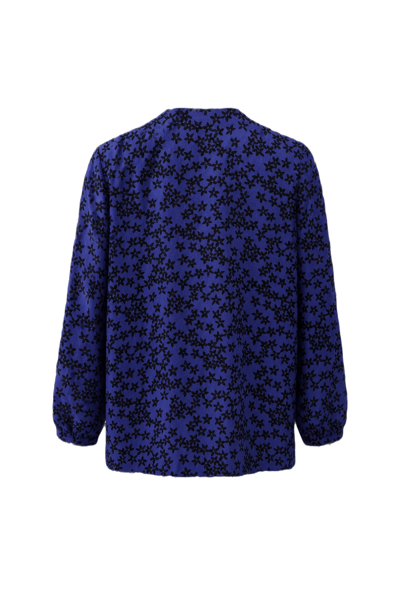 1970s Purple Cotton Blazer - Back View