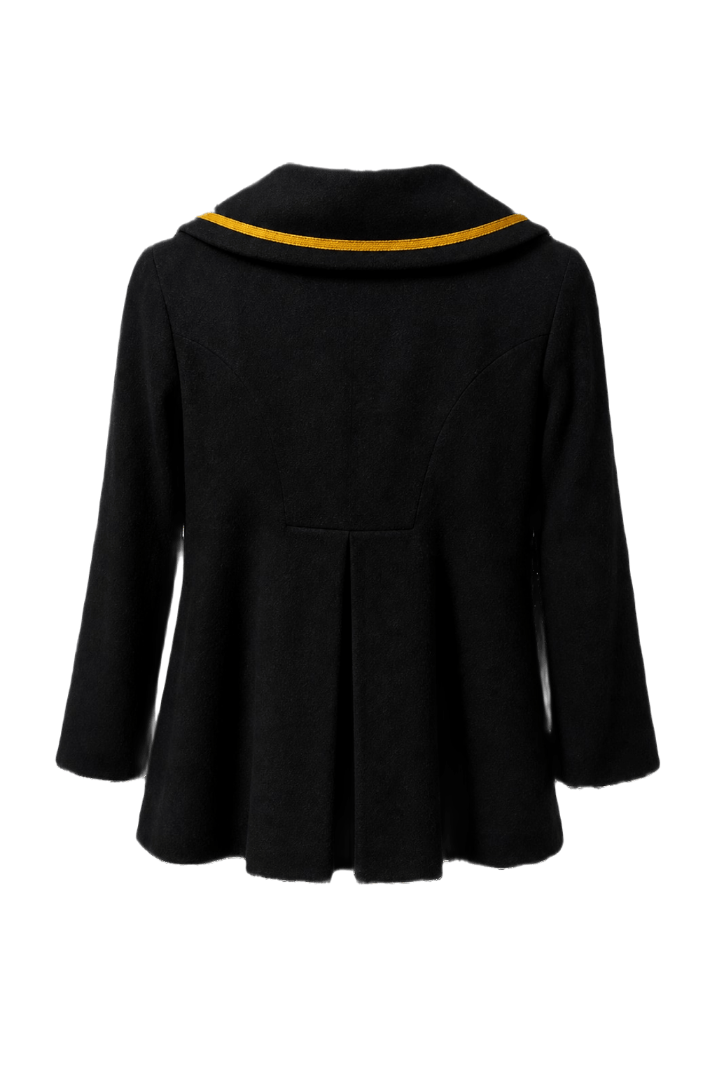 1950s Black Wool Blend Jacket - Back View