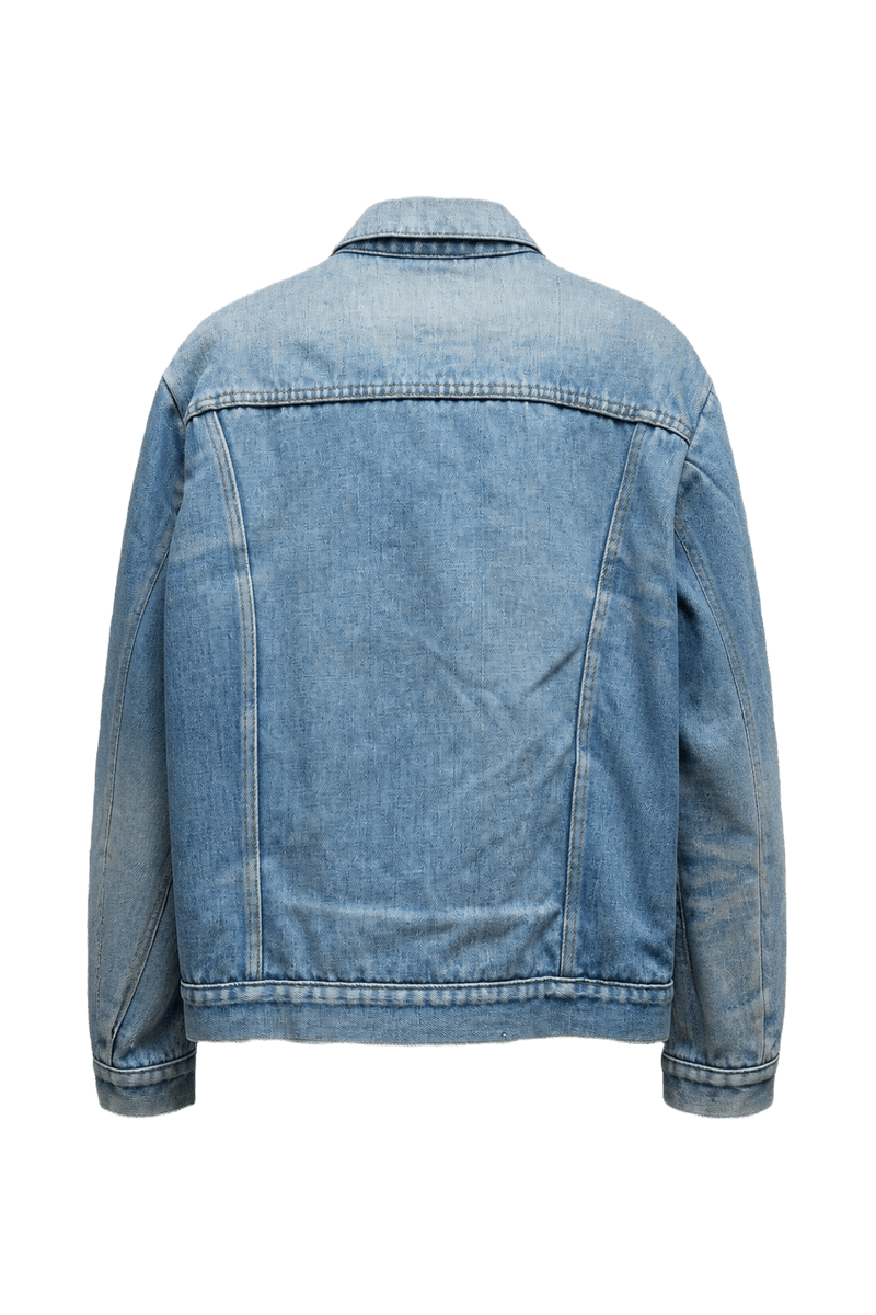 1970s Blue Denim Jacket - Back View