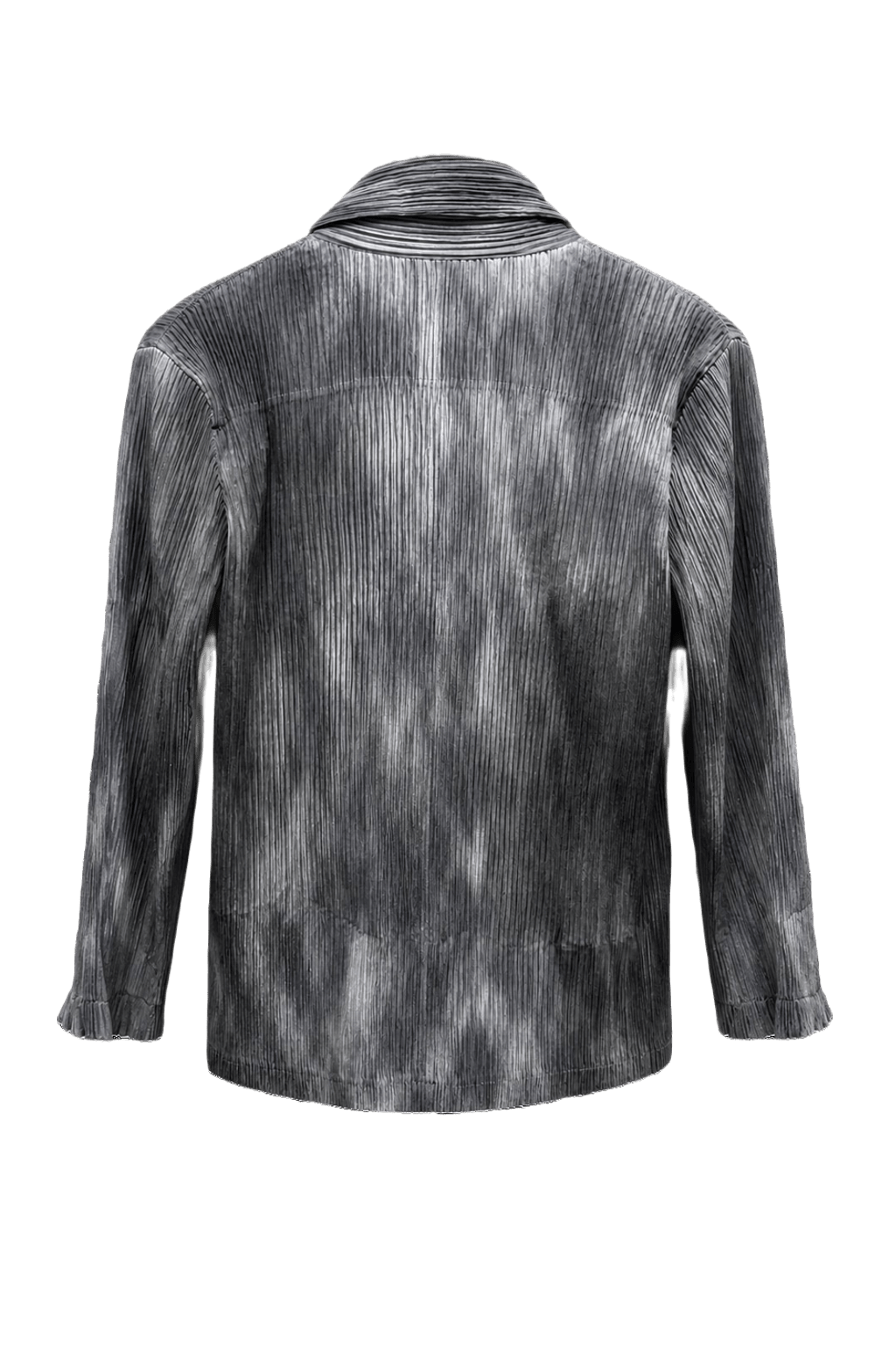 1990s Grey Synthetic Blend Jacket - Back View
