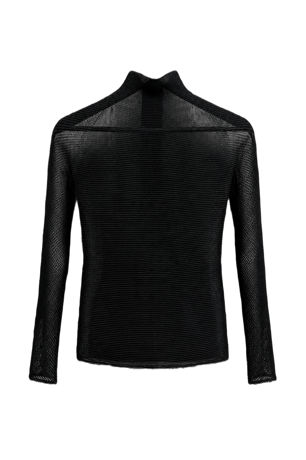 1990s Black Synthetic Sweater - Back View