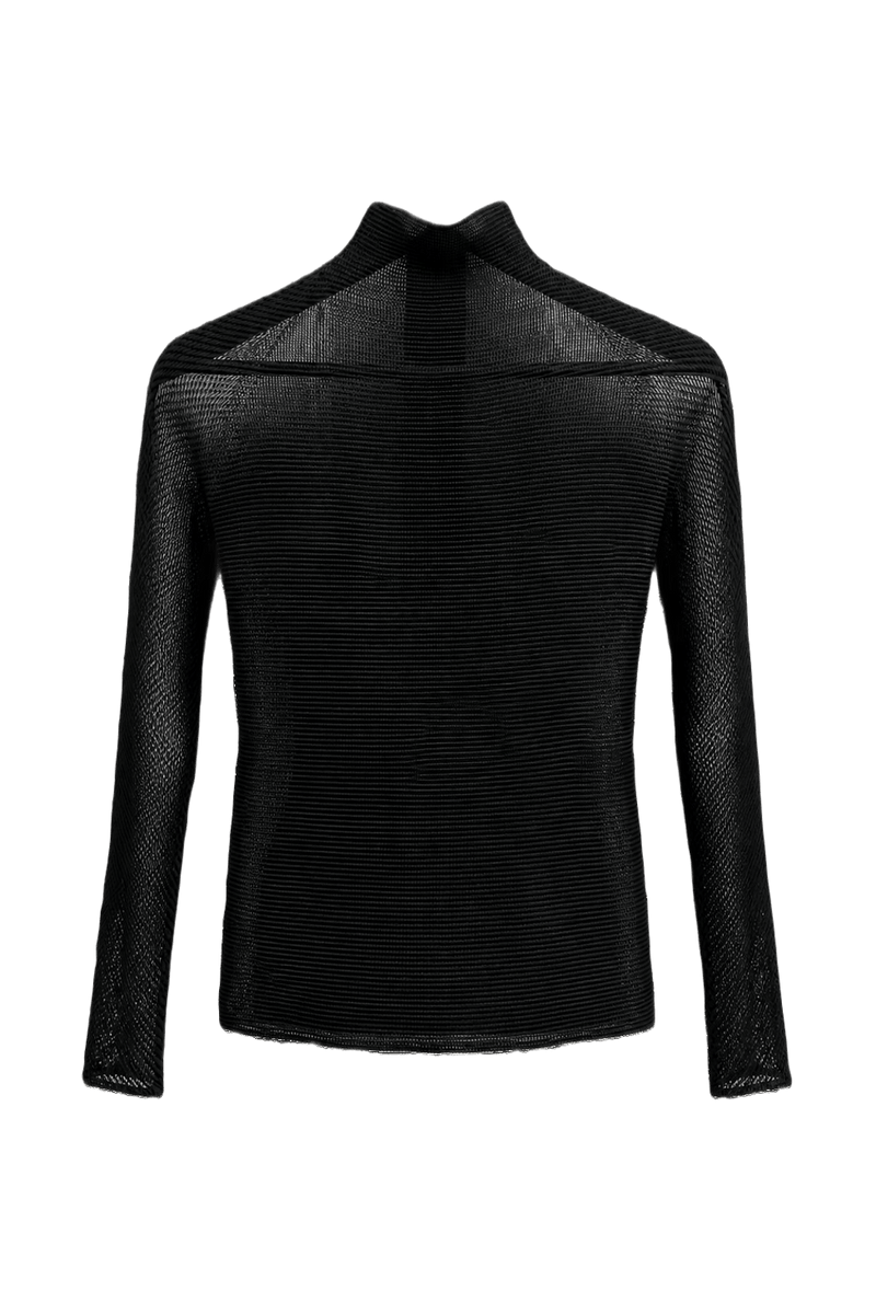 1990s Black Synthetic Sweater - Back View