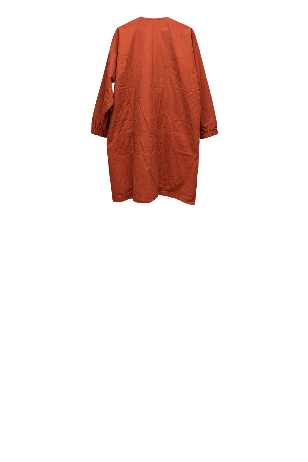 1990s Rust Cotton Coat - Back View