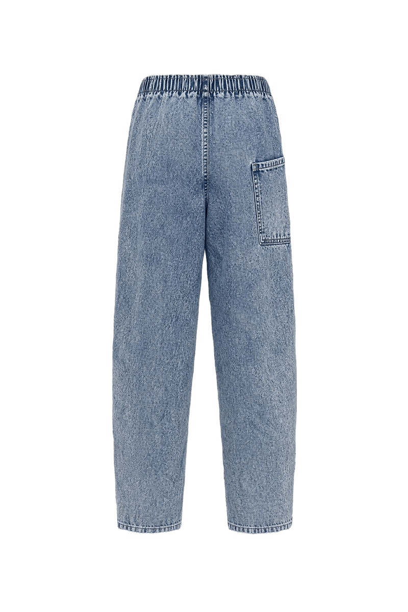 1980s Light Blue Denim Jeans - Back View