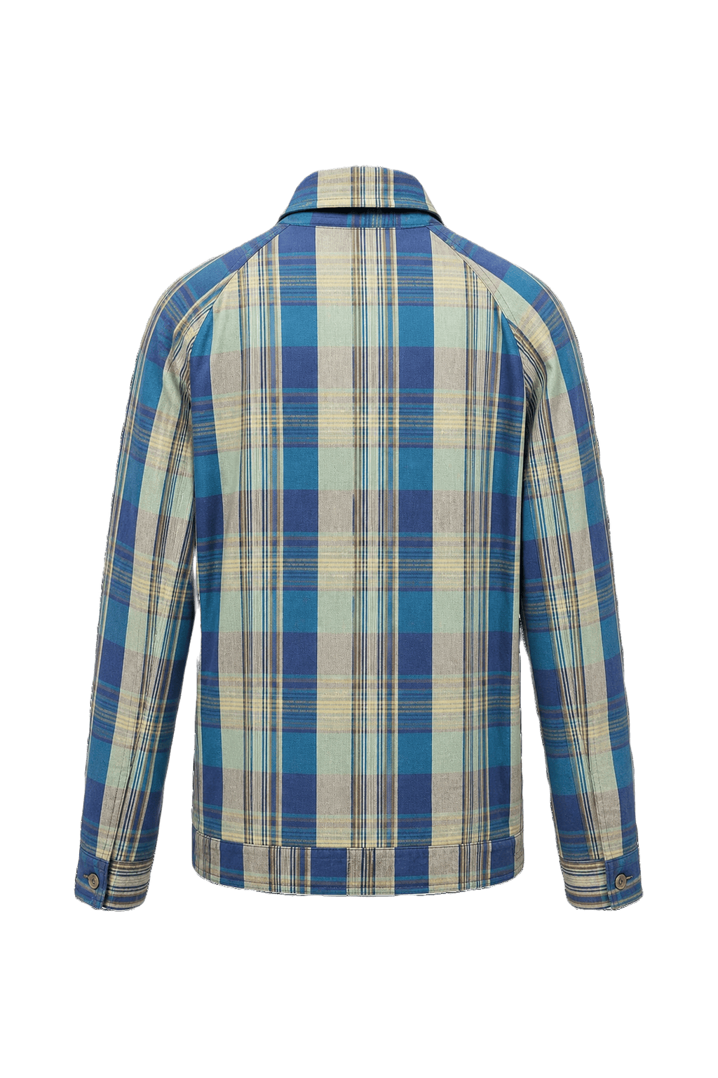 1980s Blue Cotton Blend Jacket - Back View