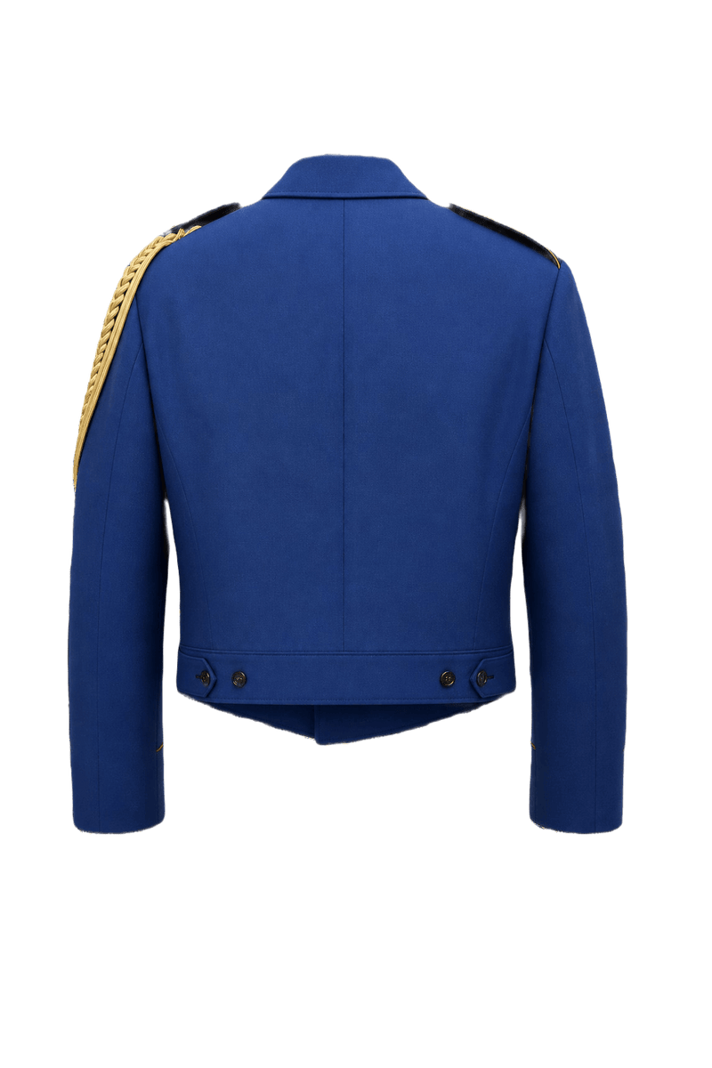 Unknown Royal Blue Wool Blend Jacket - Back View