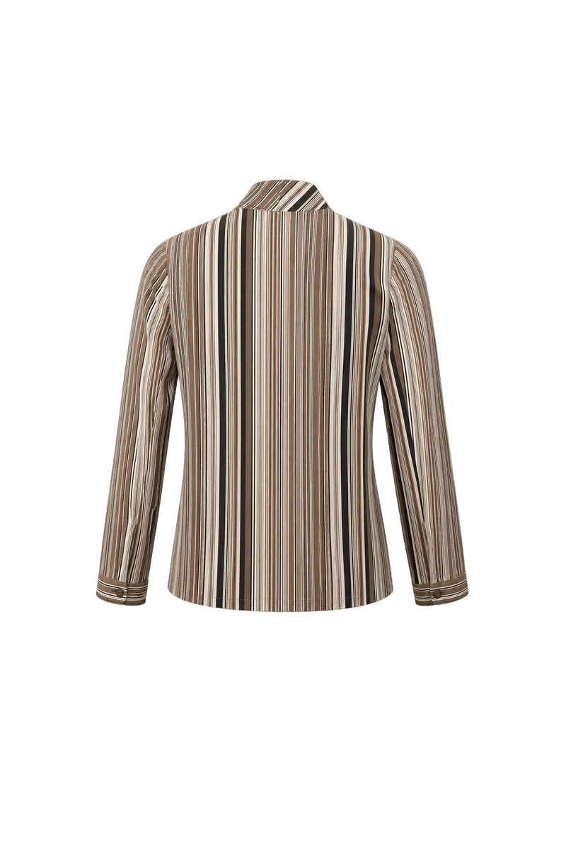 1960s Brown Cotton Blouse - Back View