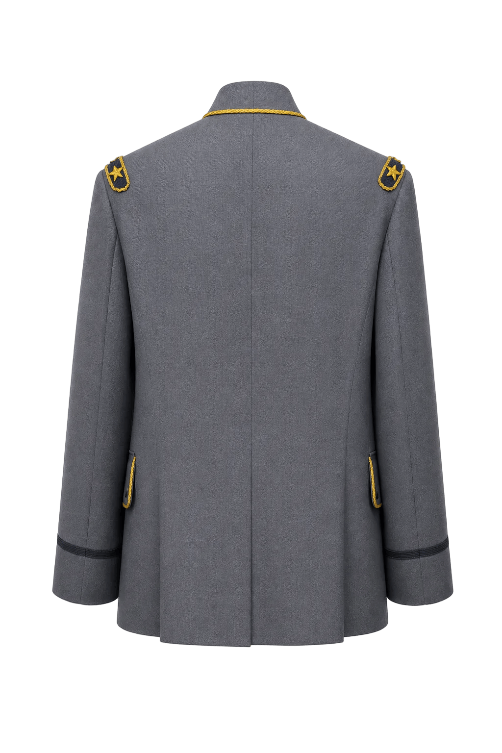 1940s Blue Wool Jacket - Back View