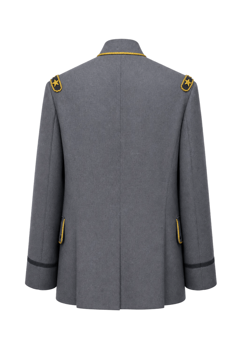 1940s Blue Wool Jacket - Back View