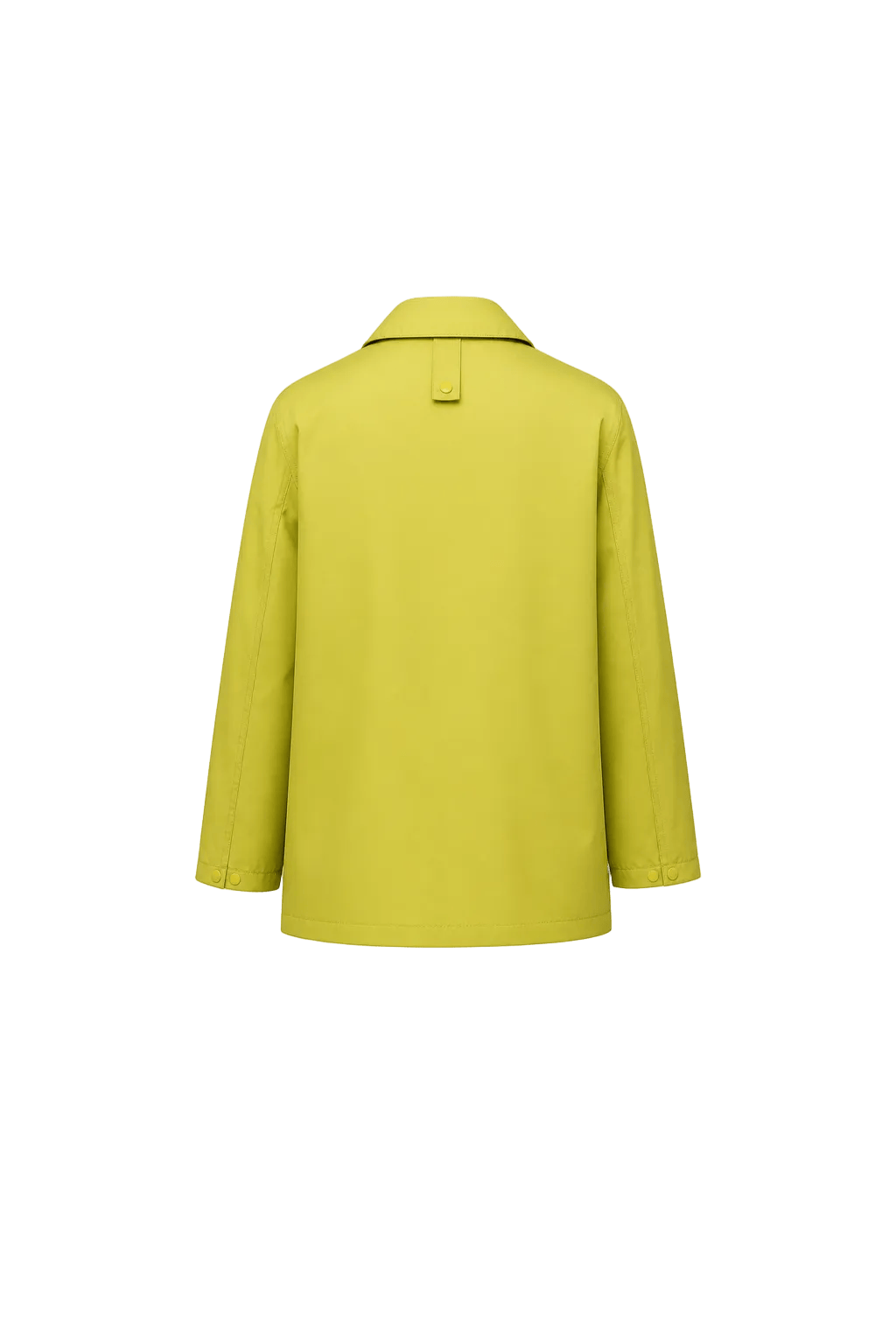 1990s Lime Green Nylon Jacket - Back View