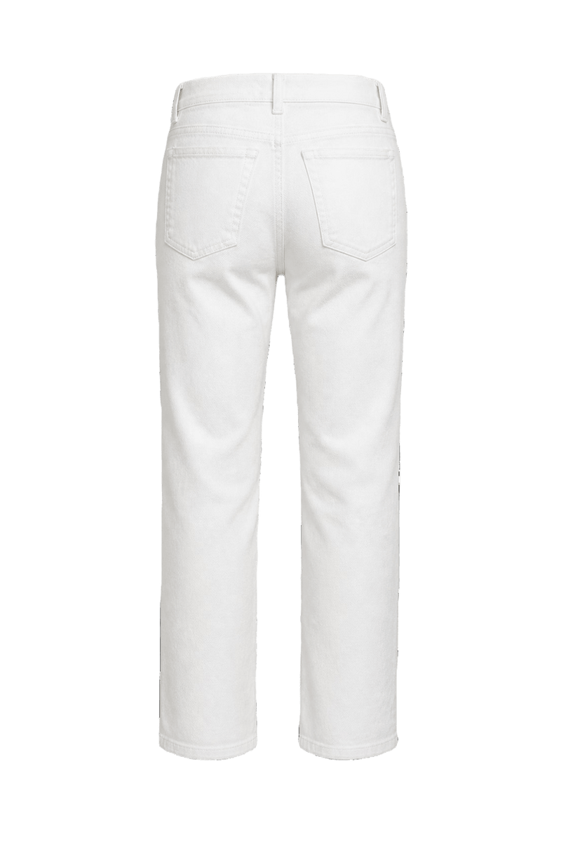 1990s White Denim Pants - Back View