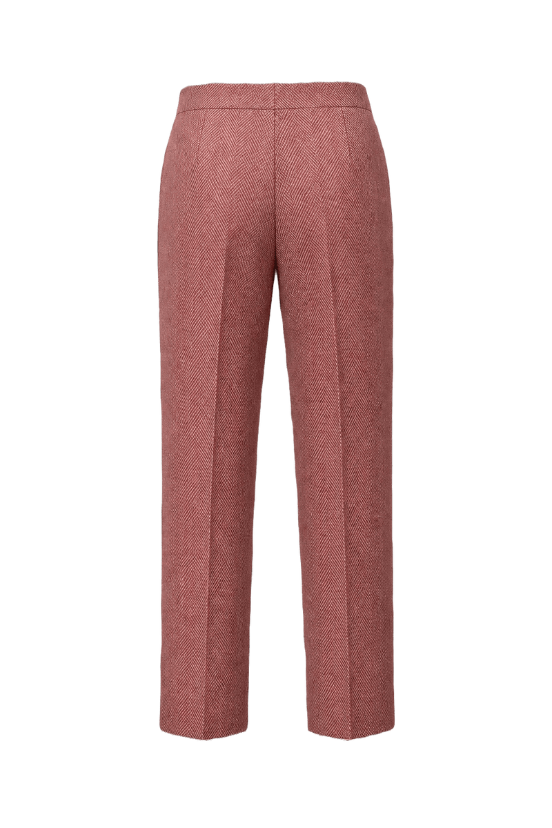 1970s Pink Polyester Blend Trousers - Back View