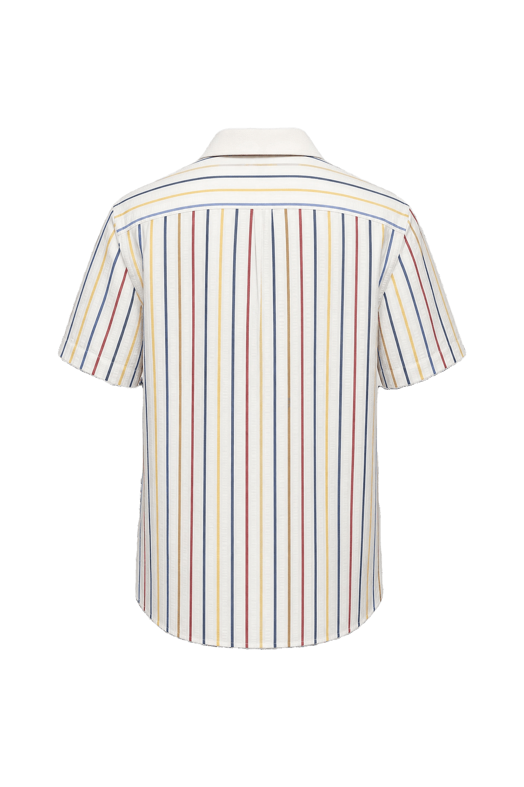 1980s Cream Cotton Blend Shirt - Back View