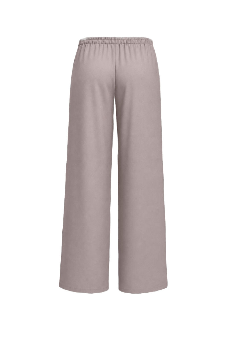 1990s Lavender Polyester Blend Pants - Back View
