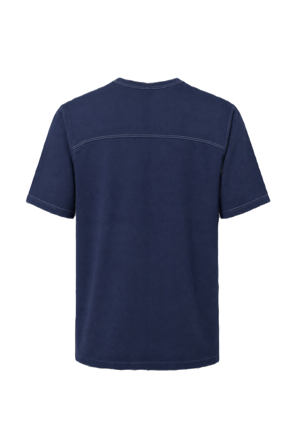 1970s Navy Blue Cotton T-shirt - Back View
