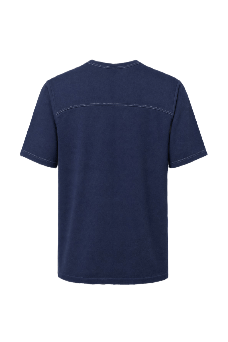 1970s Navy Blue Cotton T-shirt - Back View