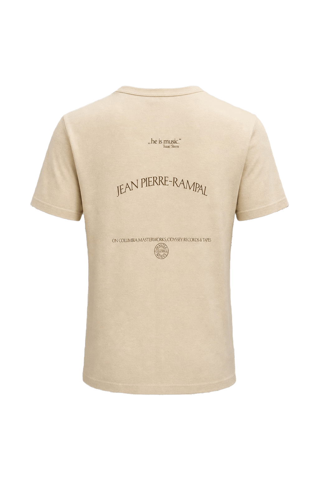 1970s Beige Cotton Blend T-Shirt - Back View