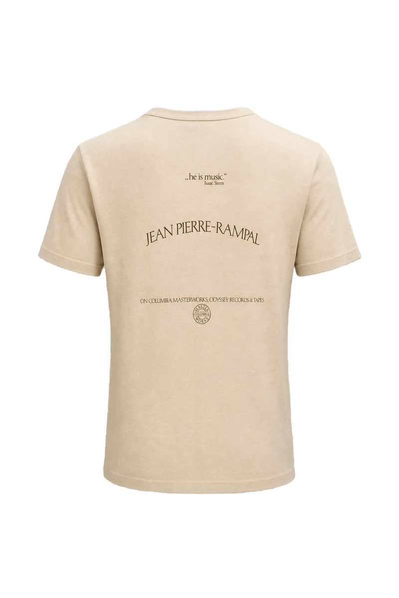 1970s Beige Cotton Blend T-Shirt - Back View