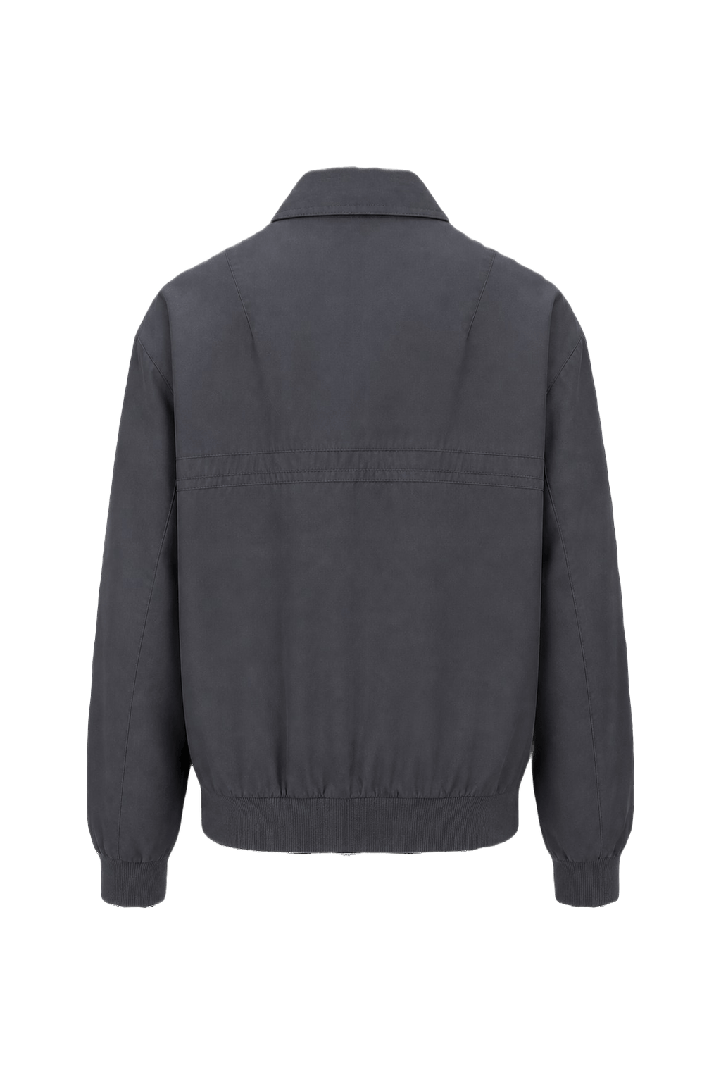 1980s Grey Cotton Blend Jacket - Back View