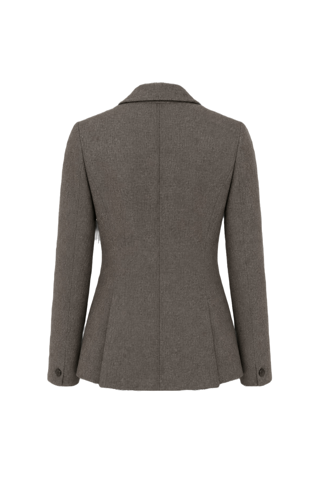 1940s Charcoal Grey Wool Jacket - Back View