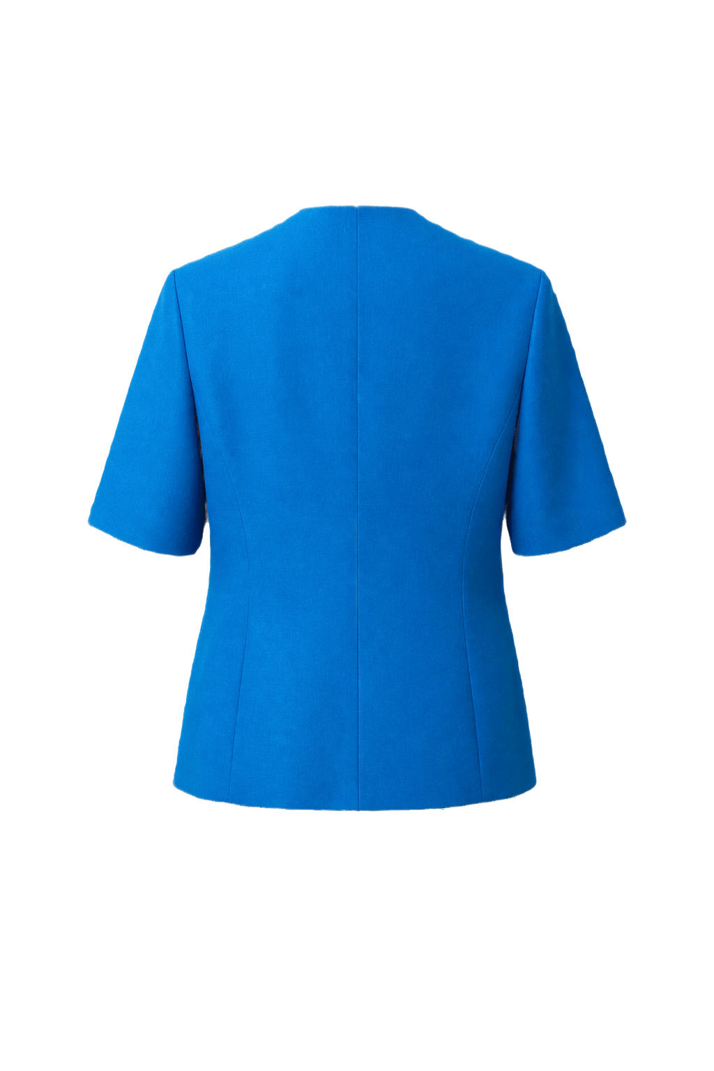 1980s Royal Blue Wool Blazer - Back View