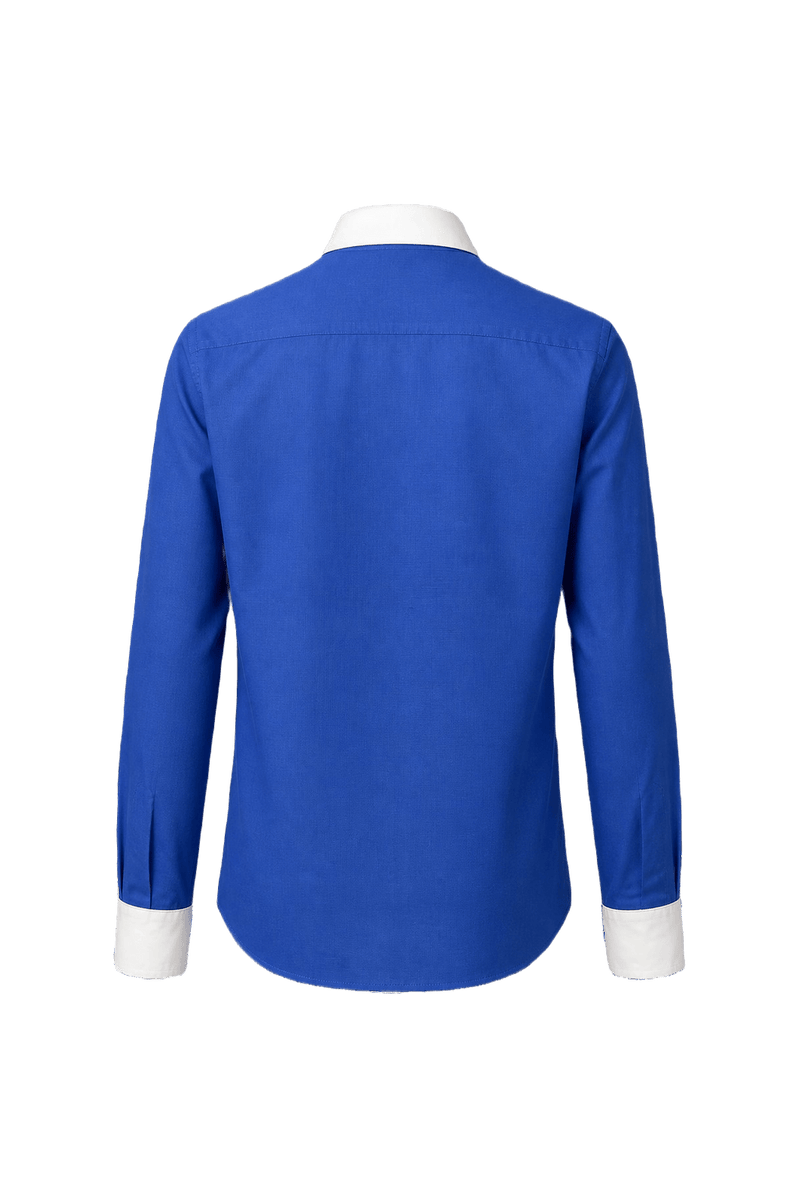 1990s Blue Cotton Shirt - Back View