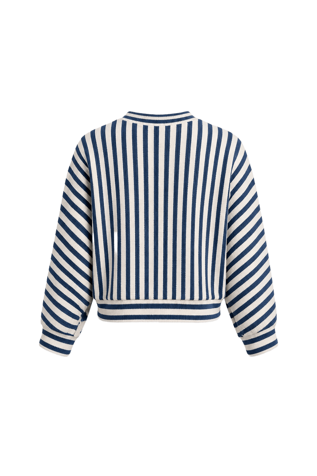1980s Blue Cotton Sweater - Back View