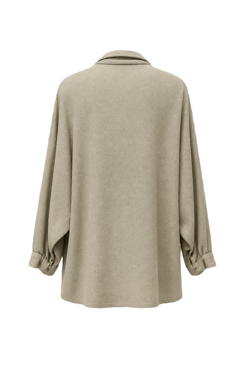 1990s Beige Cotton Shirt - Back View