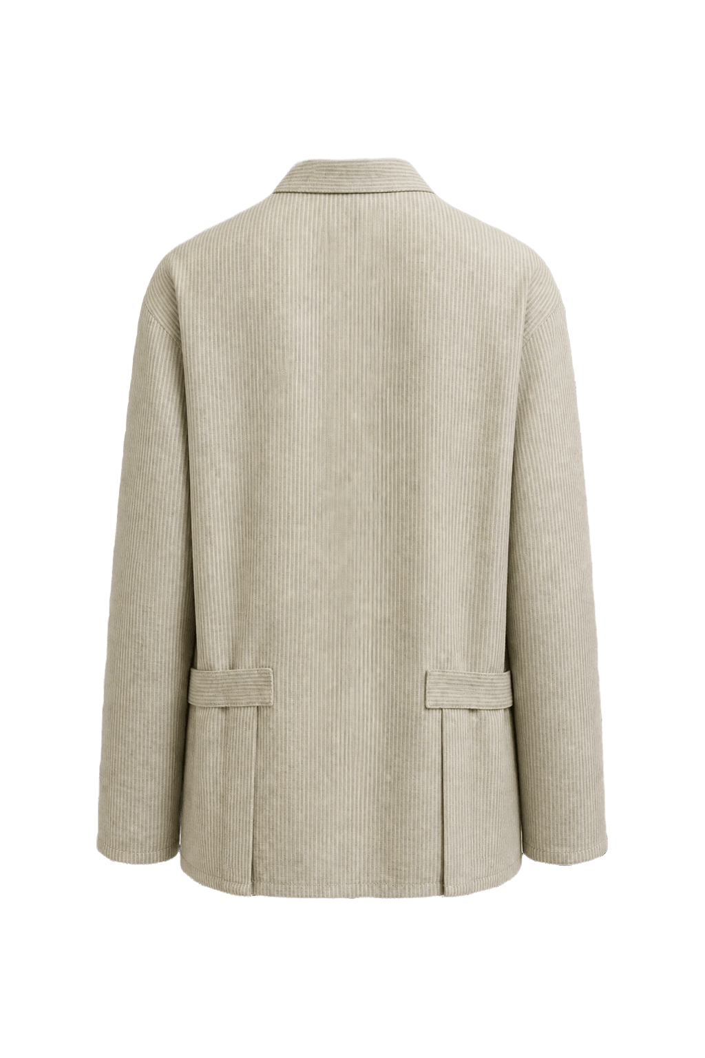1990s Beige Linen Jacket - Back View