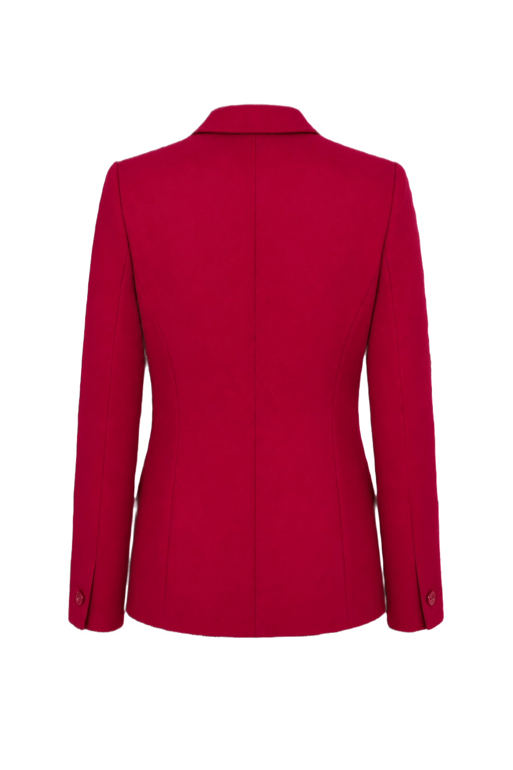 1980s Fuchsia Wool Blazer - Back View