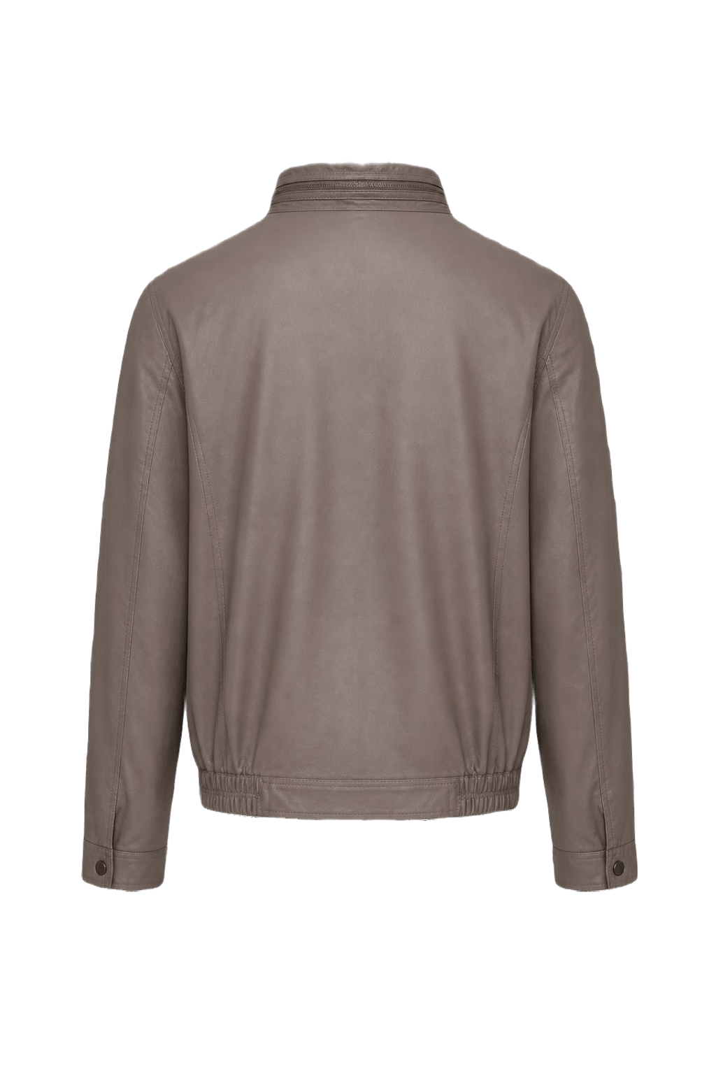 1990s Light Brown Leather Jacket - Back View