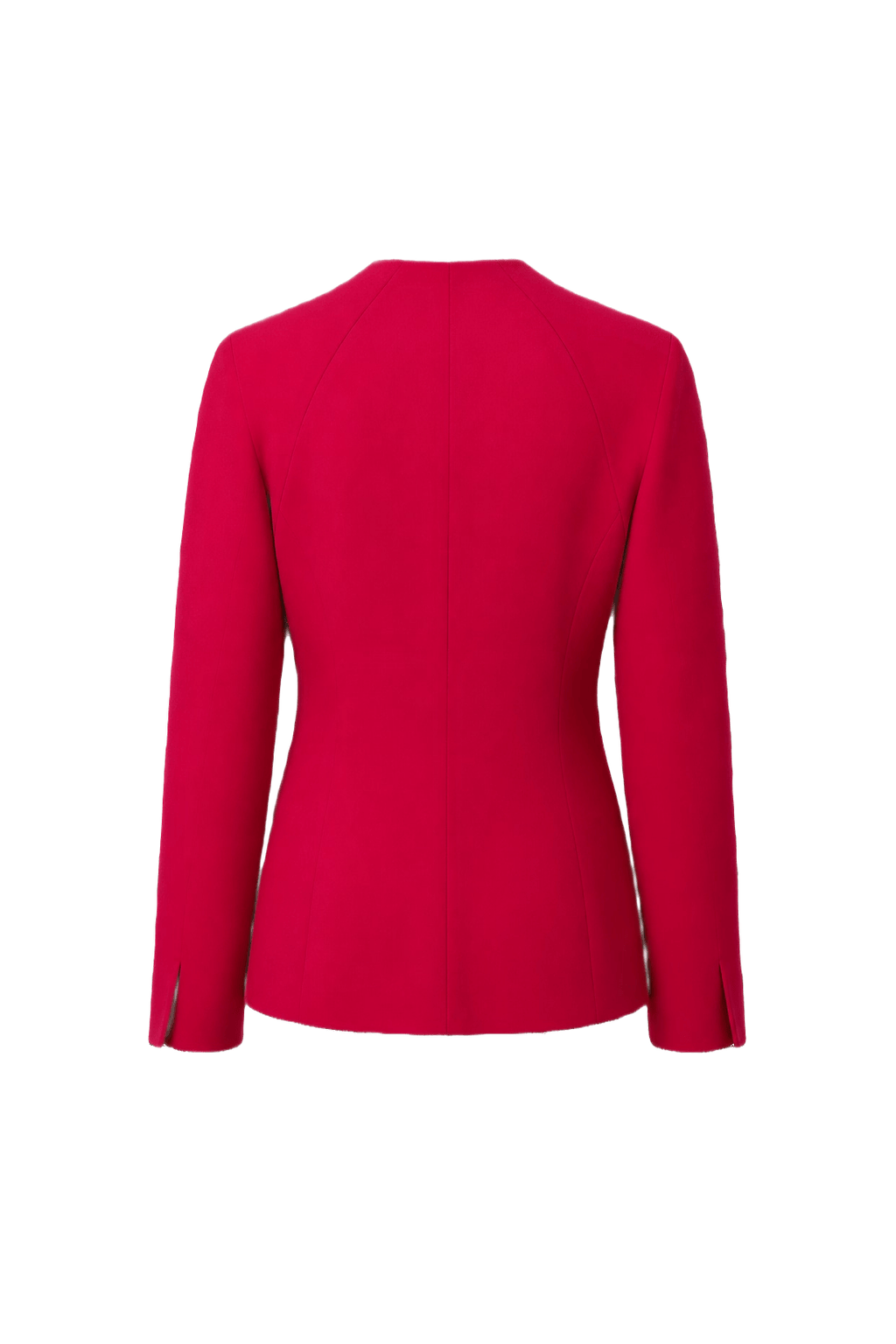 1980s Bright Pink Wool Jacket - Back View