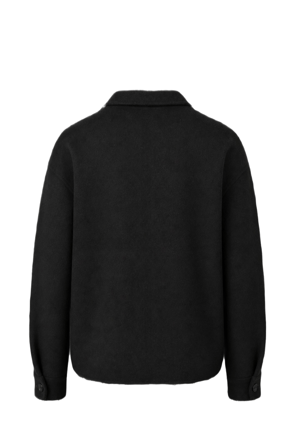 1990s Black Wool Blend Jacket - Back View