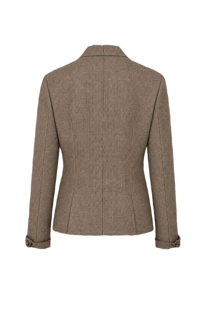 1980s Gray Wool Blend Jacket - Back View