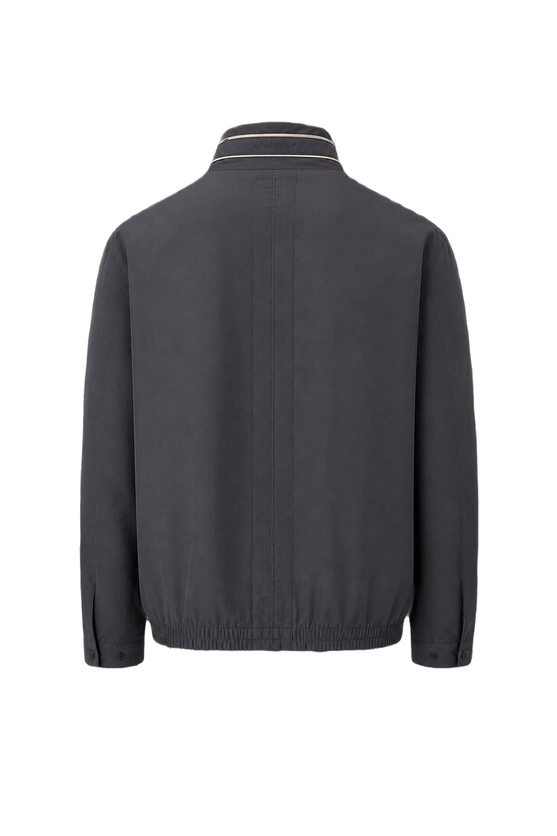 1980s Black Nylon Jacket - Back View