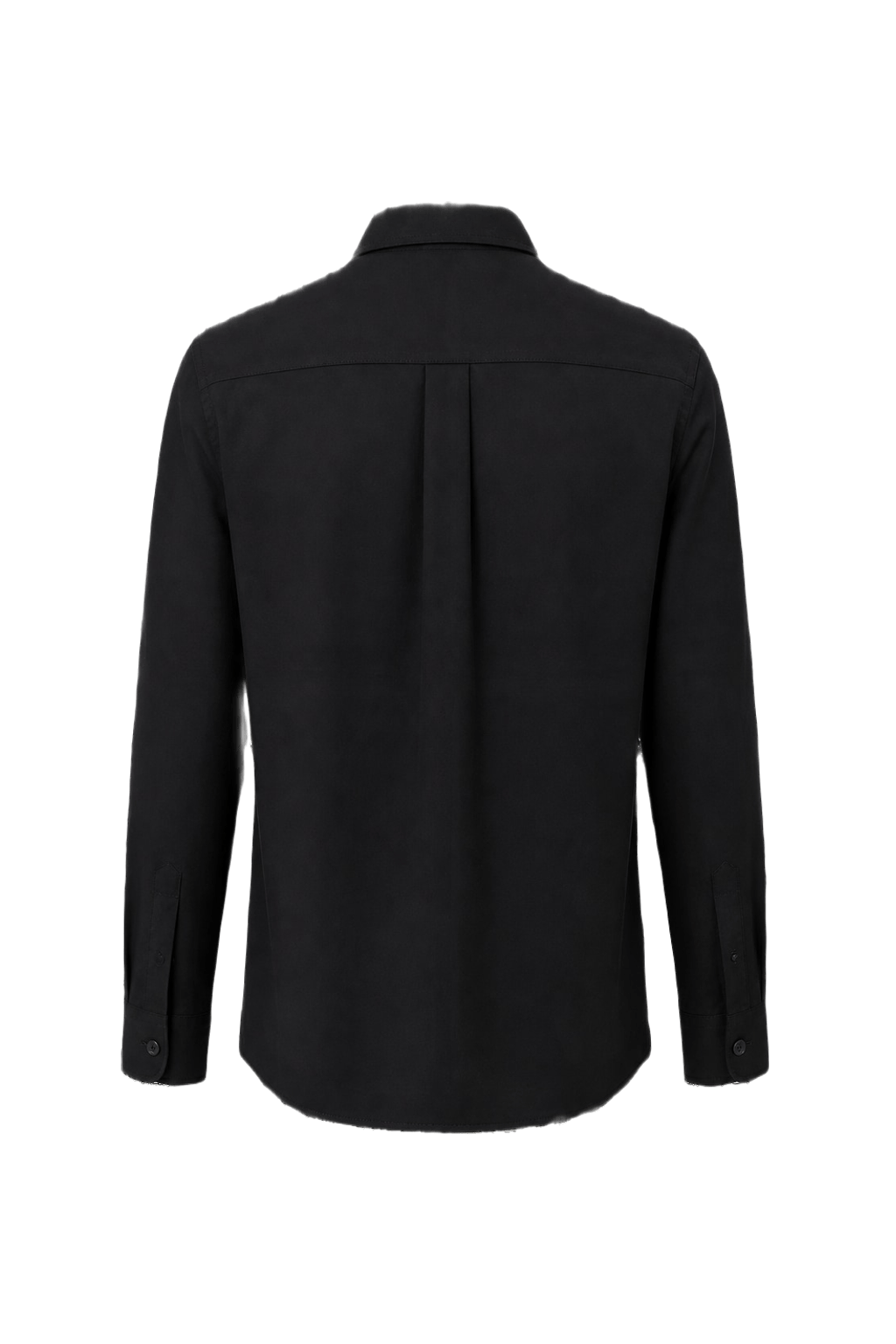 1990s Black Cotton Shirt - Back View