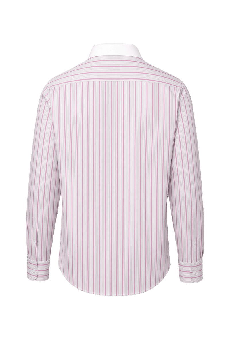 1980s Light Pink Cotton Dress Shirt - Back View