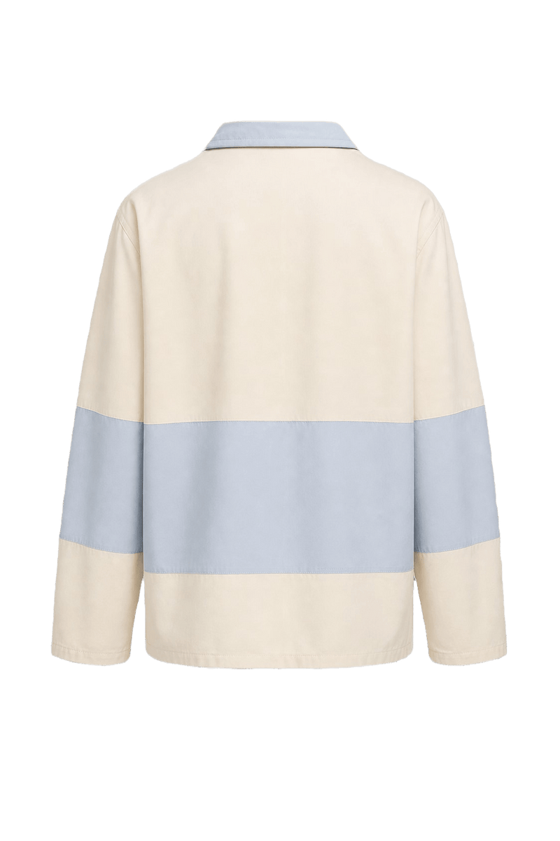 1980s Cream Cotton Jacket - Back View