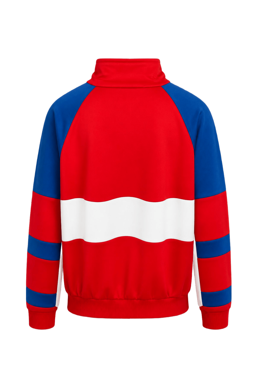 1980s Red Polyester Jacket - Back View
