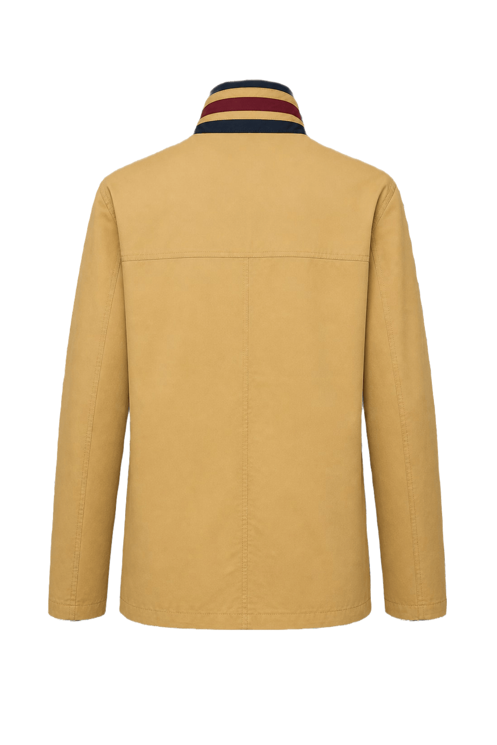 1980s Tan Cotton Blend Jacket - Back View