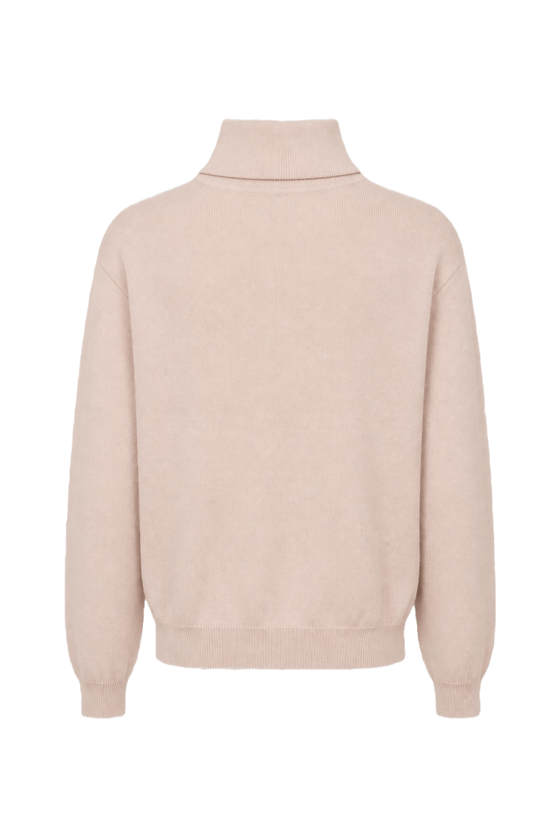 1980s Pale Pink Wool Blend Sweater - Back View
