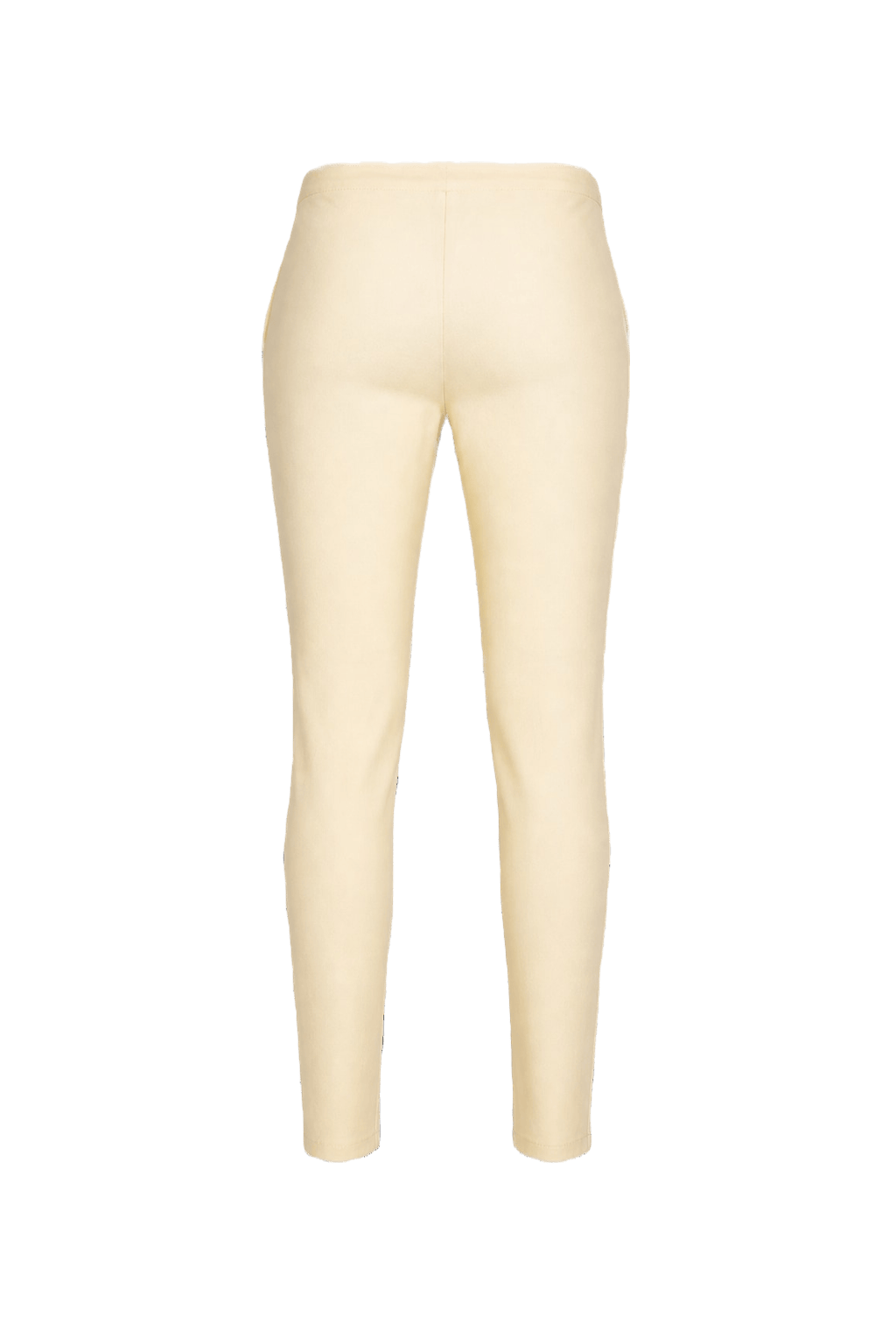 1970s Beige Cotton Blend Trousers - Back View