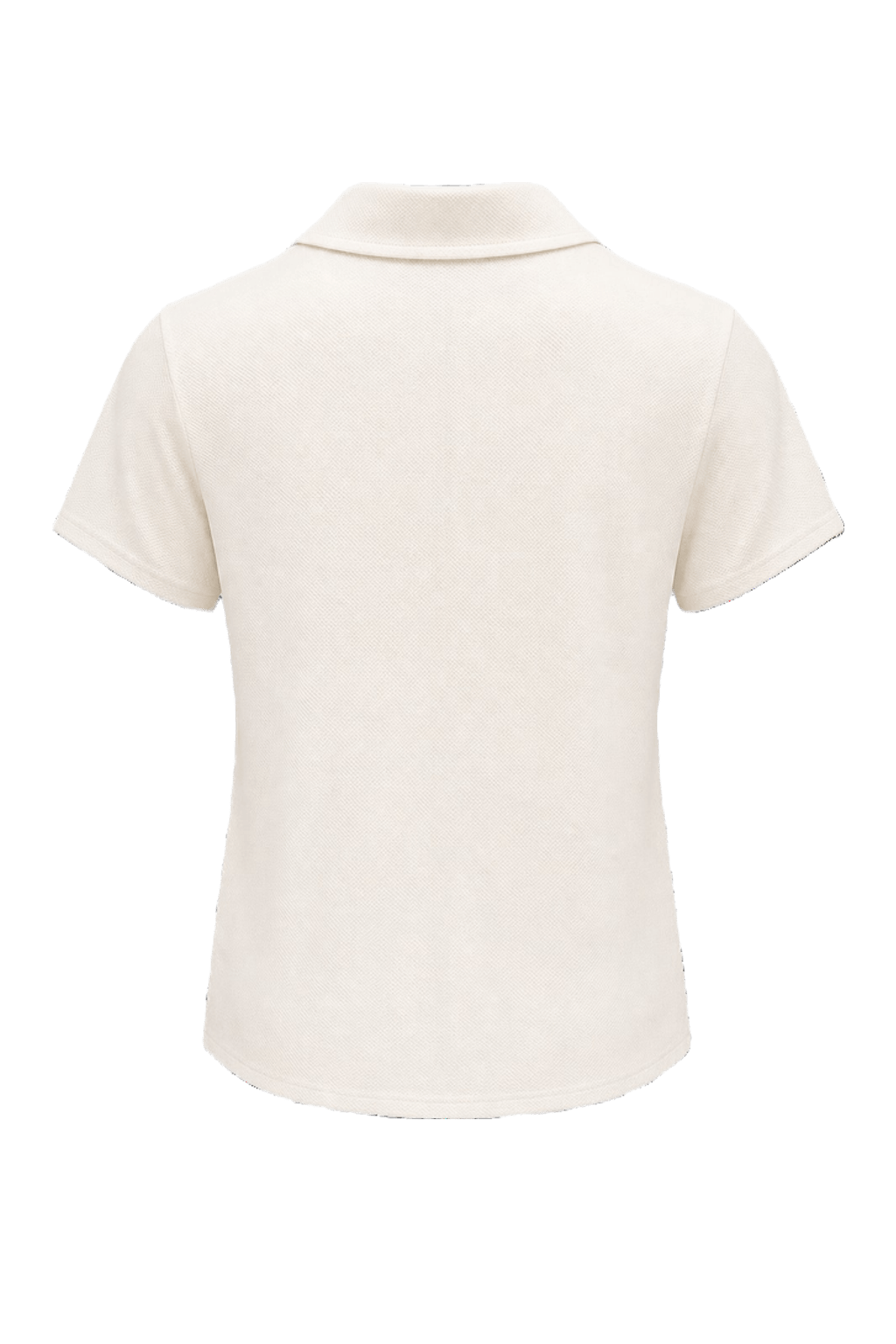 1970s White Cotton Blend Shirt - Back View