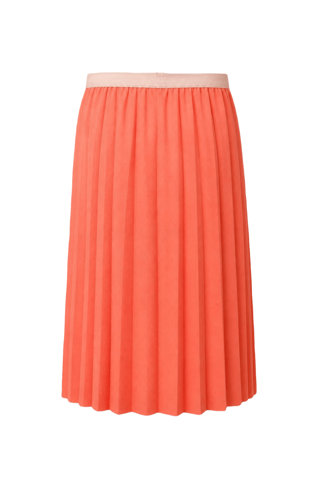 1960s Vibrant Pink Synthetic Skirt - Back View