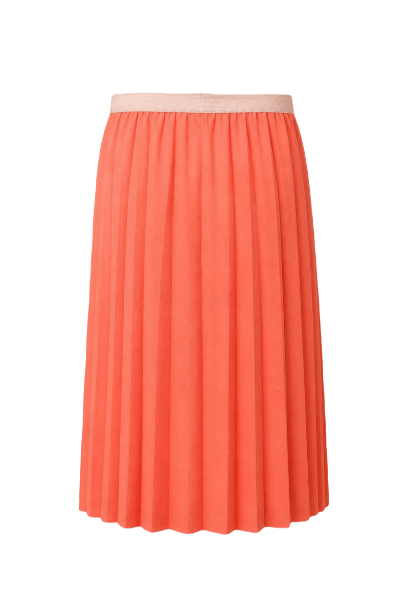 1960s Vibrant Pink Synthetic Skirt - Back View