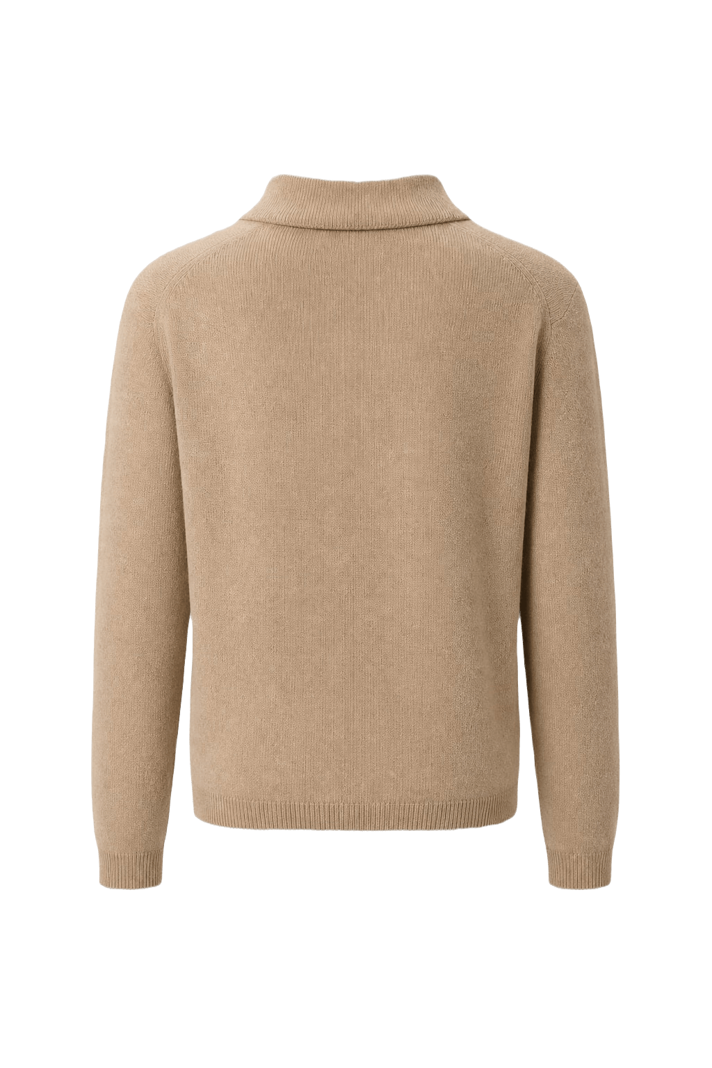 1950s Beige Cashmere Cardigan - Back View