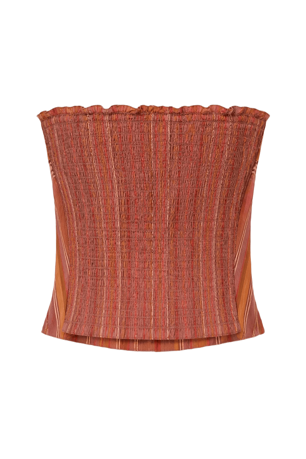 1970s Orange Cotton Blouse - Back View