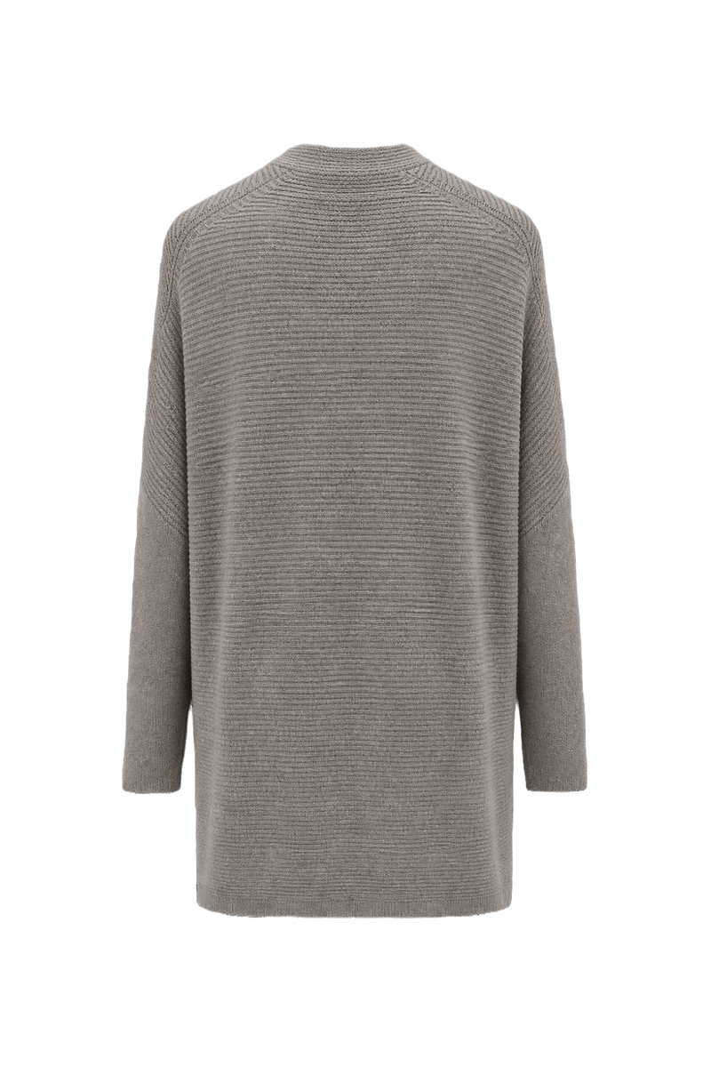 1990s Gray Cotton Blend Sweater - Back View